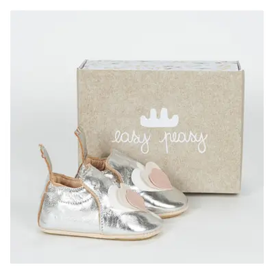 Easy Peasy MY BLUBLU COEUR VOLANT boys's Children's Slippers in Silver