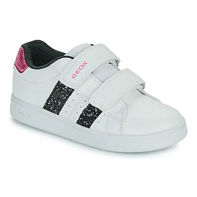 Geox J ECLYPER GIRL girls's Children's Shoes (Trainers) in White