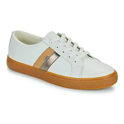 Lauren Ralph Lauren JANSON II-SNEAKERS-LOW TOP LACE women's Shoes (Trainers) in White