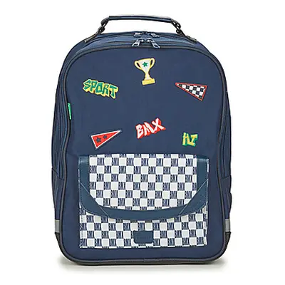 Tann's MATHEO SAC A DOS POCHE AIMANTEE boys's Children's Backpack in Blue