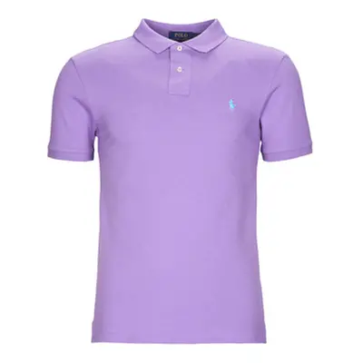 Polo Ralph Lauren POLO AJUSTE SLIM FIT EN COTON BASIC MESH men's Polo shirt in Purple