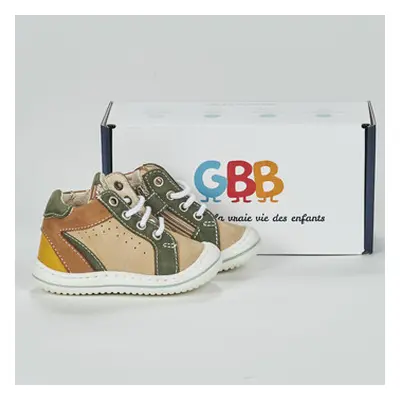 GBB FLEXOO DUNK boys's Children's Shoes (High-top Trainers) in Beige