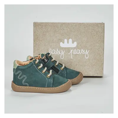 Easy Peasy MY DEBOO LACET boys's Children's Shoes (High-top Trainers) in Green