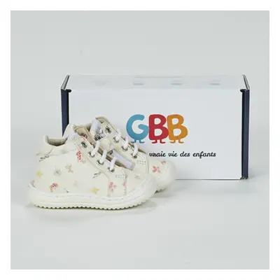 GBB FLEXOO BABY girls's Children's Shoes (High-top Trainers) in White