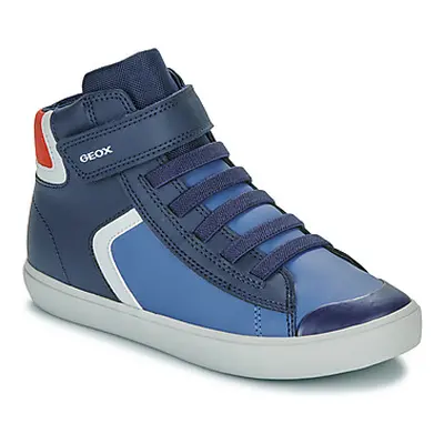 Geox J GISLI BOY boys's Children's Shoes (High-top Trainers) in Blue