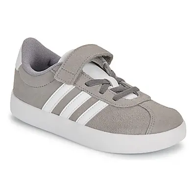 Adidas VL COURT 3.0 EL C girls's Children's Shoes (Trainers) in Grey