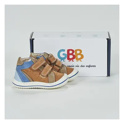 GBB FLEXOO SCRATCH boys's Children's Shoes (High-top Trainers) in Brown