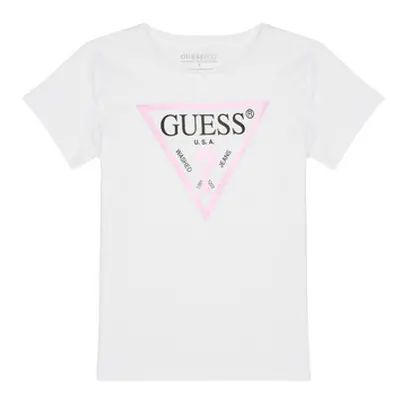 Guess SECRA girls's Children's T shirt in White