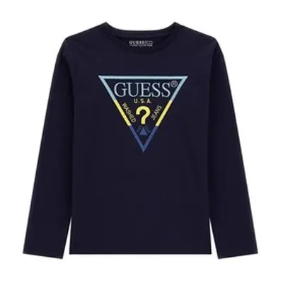 Guess LS T SHIRT boys's in Marine