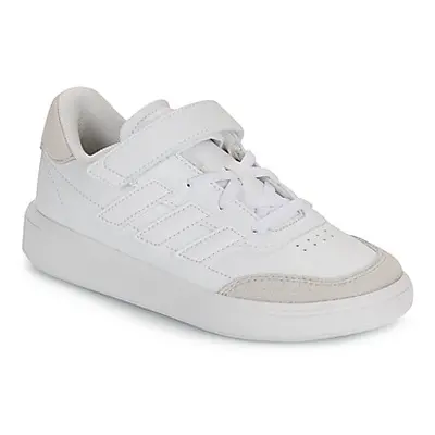 Adidas COURTBLOCK EL C girls's Children's Shoes (Trainers) in White