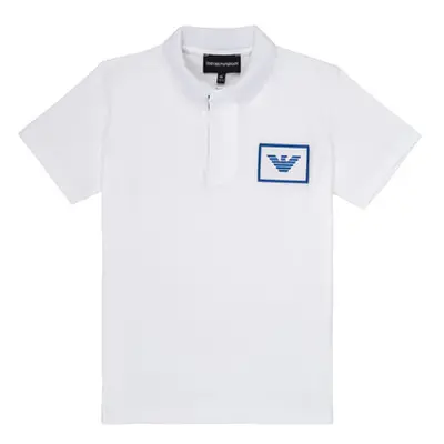 Emporio Armani Aime boys's Children's polo shirt in White