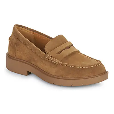 Geox D SPHERICA EC1 MOC women's Loafers / Casual Shoes in Brown