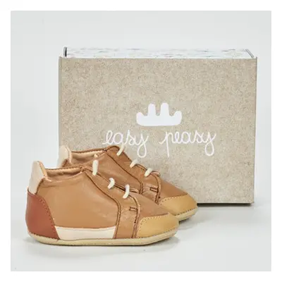 Easy Peasy MY IRUN LACET girls's Children's Shoes (High-top Trainers) in Brown