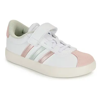 Adidas VL COURT 3.0 EL C girls's Children's Shoes (Trainers) in White