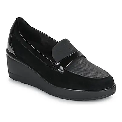 Geox D ILDE women's Loafers / Casual Shoes in Black