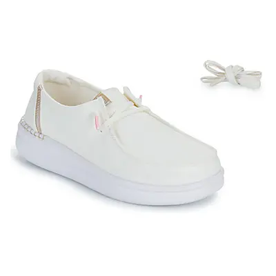 HEYDUDE Wendy Rise women's Slip-ons (Shoes) in White