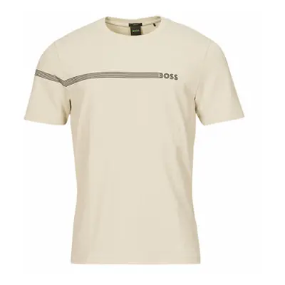 BOSS Tee 5 men's T shirt in Beige