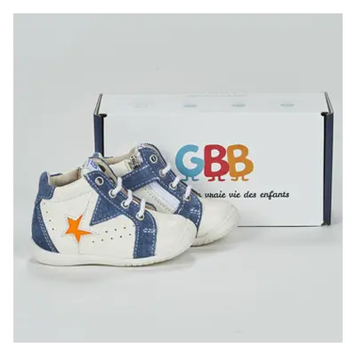 GBB MARIO boys's Children's Shoes (High-top Trainers) in White