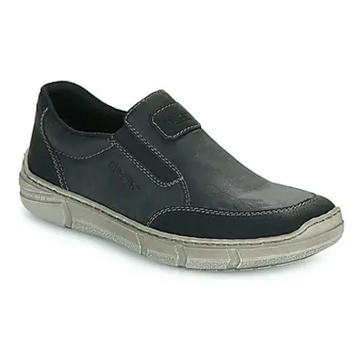 Rieker GALANDA men's Slip-ons (Shoes) in Black