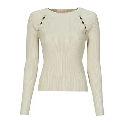 Guess EMELY RN LS SWTR women's Sweater in Beige