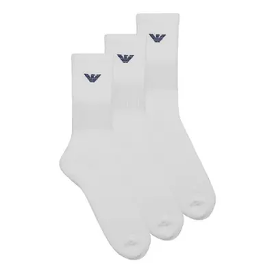 Emporio Armani CC300-303133 men's Sports socks in White