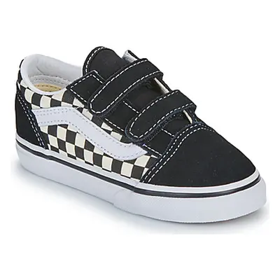 Vans TD Old Skool V girls's Children's Shoes (Trainers) in Black