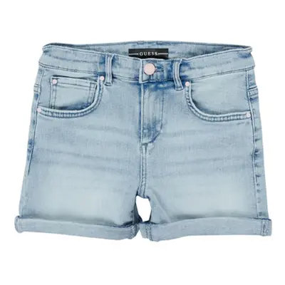 Guess TRADITO girls's Children's shorts in Blue