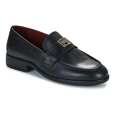 Tommy Hilfiger TH LEATHER CLASSIC LOAFER women's Loafers / Casual Shoes in Black