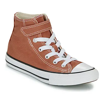 Converse CHUCK TAYLOR ALL STAR EASY-ON girls's Children's Shoes (High-top Trainers) in Brown