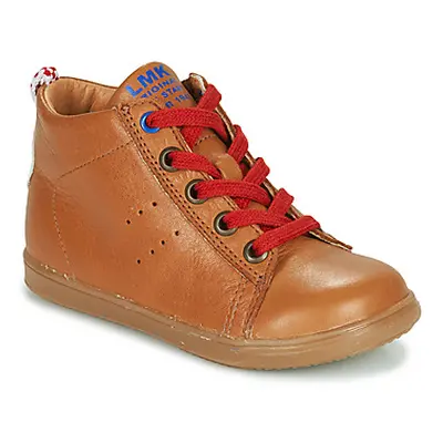 Little Mary LEON boys's Children's Shoes (High-top Trainers) in Brown