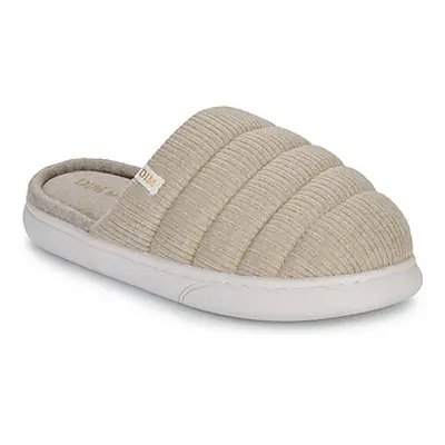 DIM D SOITE women's Slippers in Beige