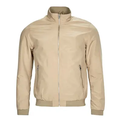 Jack & Jones JJERUSH HARRINGTON BOMBER men's Jacket in Beige