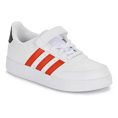 Adidas BREAKNET 2.0 EL C boys's Children's Shoes (Trainers) in White