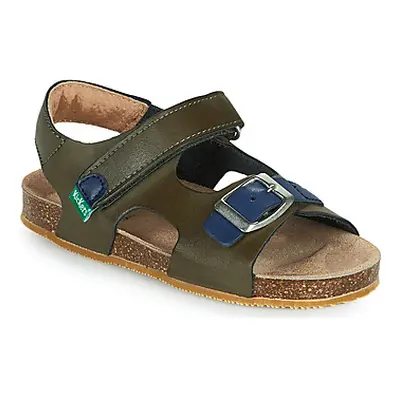 Kickers FUXIO boys's Children's Sandals in Kaki