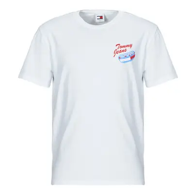 Tommy Jeans TJM REG FUN NOVELTY TEE men's T shirt in White