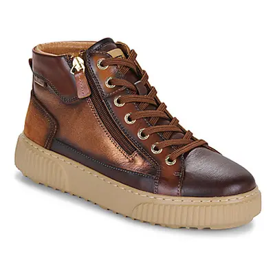 Pikolinos RIELLS W4Z women's Shoes (High-top Trainers) in Brown