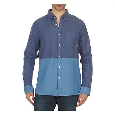 Element BRENTWOOD men's Long sleeved Shirt in Blue