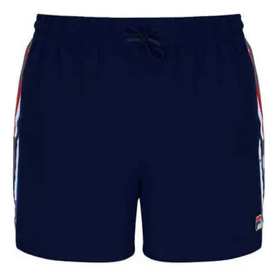 Fila Harold Stripe Print Panel Shorts - Navy men's Shorts in Blue