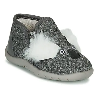 Little Mary KOALAZIP boys's Children's Slippers in Grey