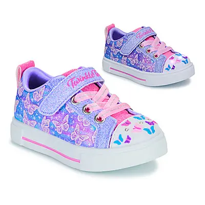 Skechers TWINKLE SPARKS girls's Children's Shoes (Trainers) in Blue