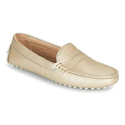 JB Martin 1TABATA women's Loafers / Casual Shoes in Gold