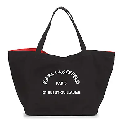 Karl Lagerfeld RUE ST GUILLAUE CANVAS TOTE women's Shopper bag in Black