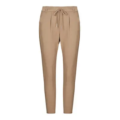 Only ONLPOPTRASH women's Trousers in Beige