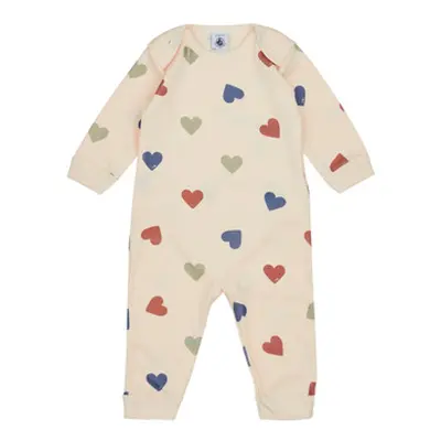 Petit Bateau TELOU SANS PRESSION girls's Sleepsuits in Multicolour