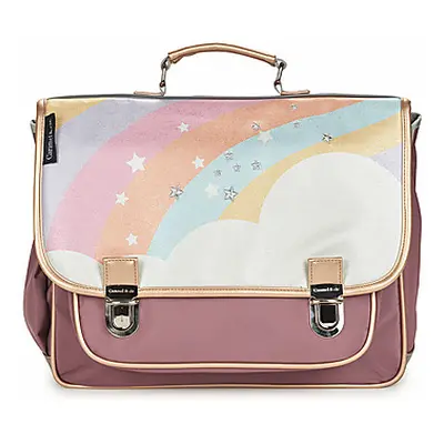 CARAMEL & CIE CARTABLE 38 CM ARC EN CIEL ETOILE girls's Briefcase in Multicolour