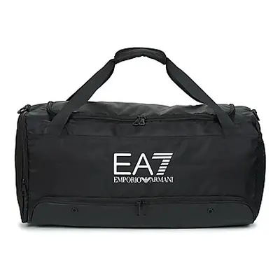 Emporio Armani EA7 TRAIN LOGO SERIES U MEDIUM GYM BAG men's Sports bag in Black