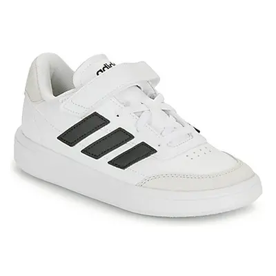 Adidas COURTBLOCK EL C girls's Children's Shoes (Trainers) in White