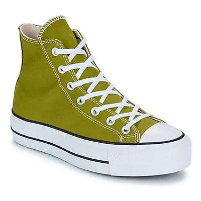 Converse CHUCK TAYLOR ALL STAR LIFT PLATFORM women's Shoes (High-top Trainers) in Green