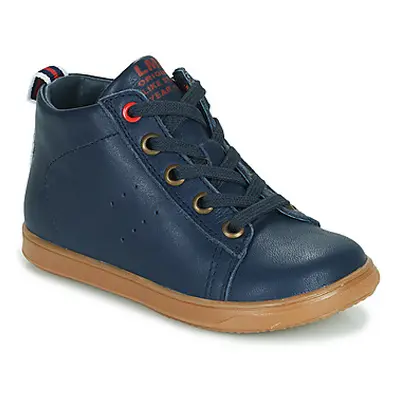 Little Mary LEON boys's Children's Shoes (High-top Trainers) in Blue