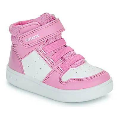 Geox B ECLYPER GIRL girls's Children's Shoes (High-top Trainers) in Pink